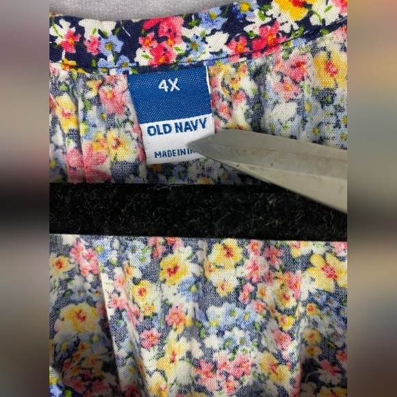 Old Navy Floral Printed Tiered‎ Midi Swing floral flattering Feminine Dress size - Picture 10 of 15